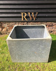 Vintage Galvanised Trough Planter / Herb Garden /Raised Bed Pond /Plant Pot D