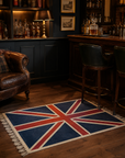 Reversible Union Jack Rug | Hand Knotted British Flag Jute Runner