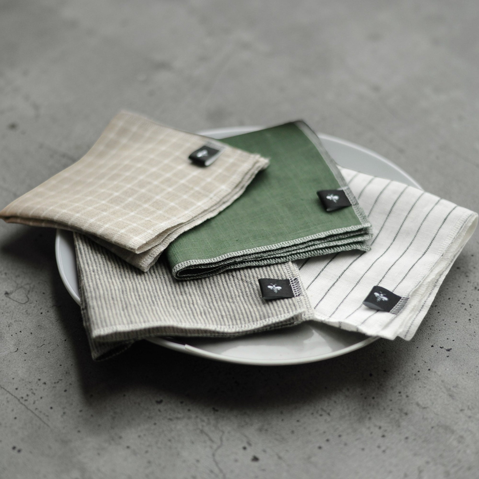 Striped Linen cloth set