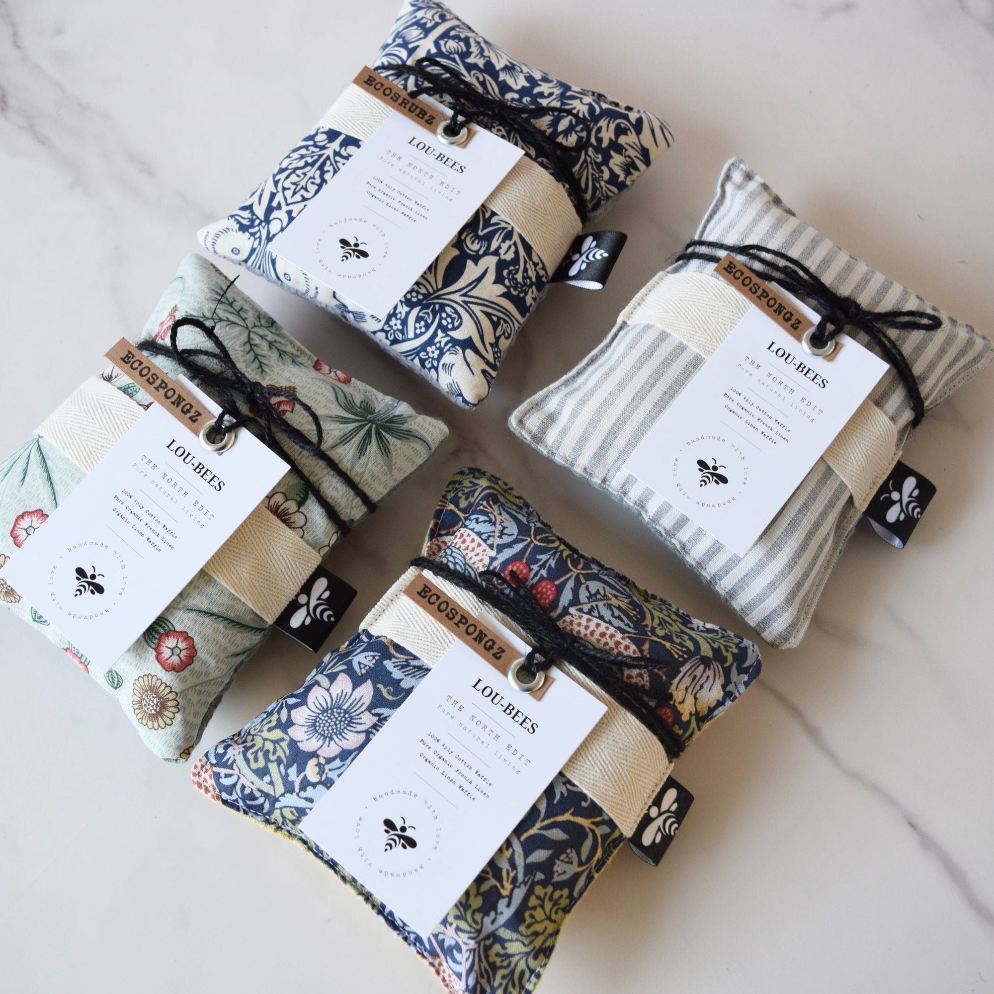 Kitchen Sponge Linen Striped