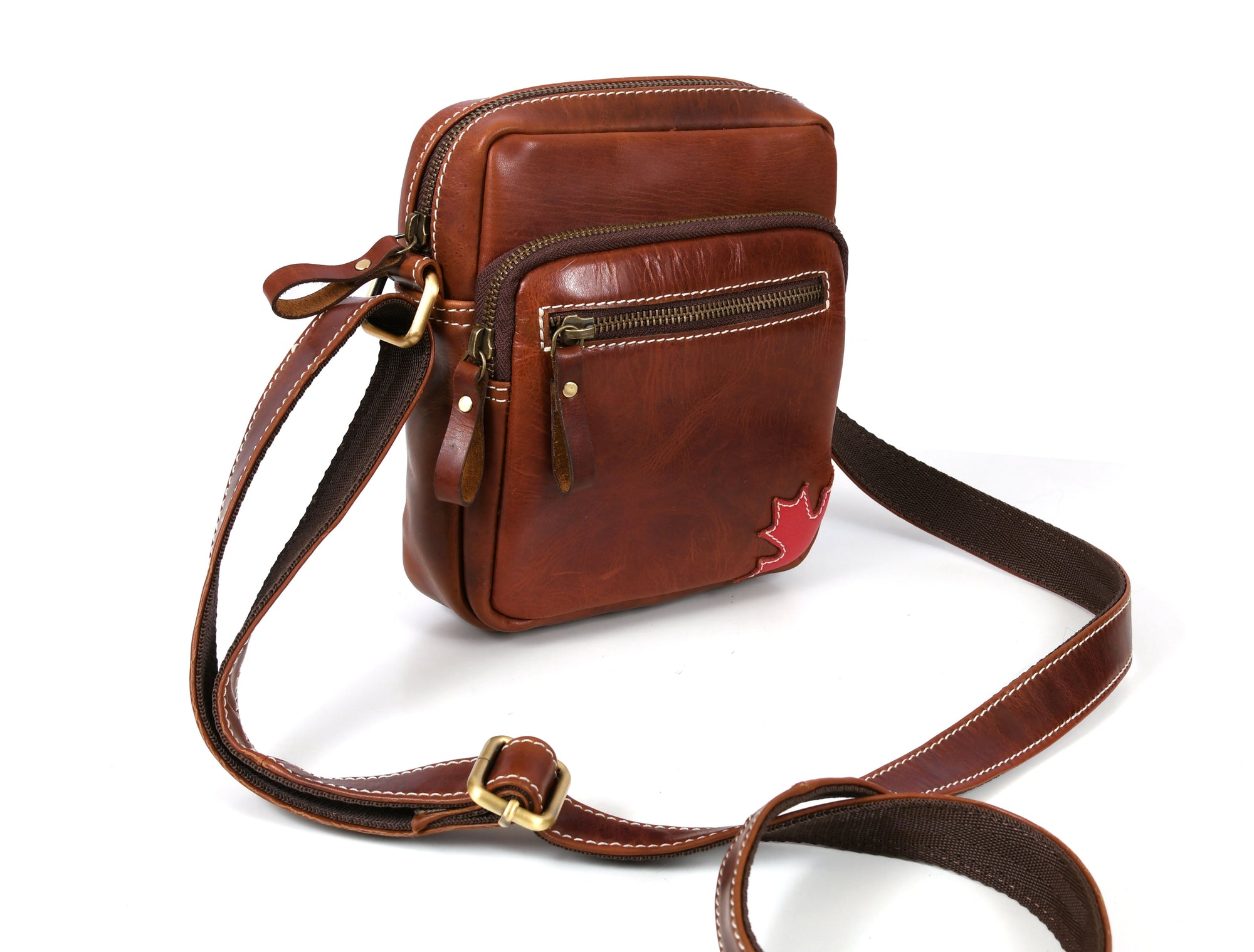 Leather Flight Crossbody Bag – Stylish &amp; Travel Ready