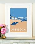 Abersoch Vintage Seaside Travel Poster Print