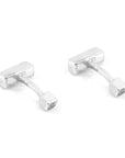 Faris Square Silver Cufflinks