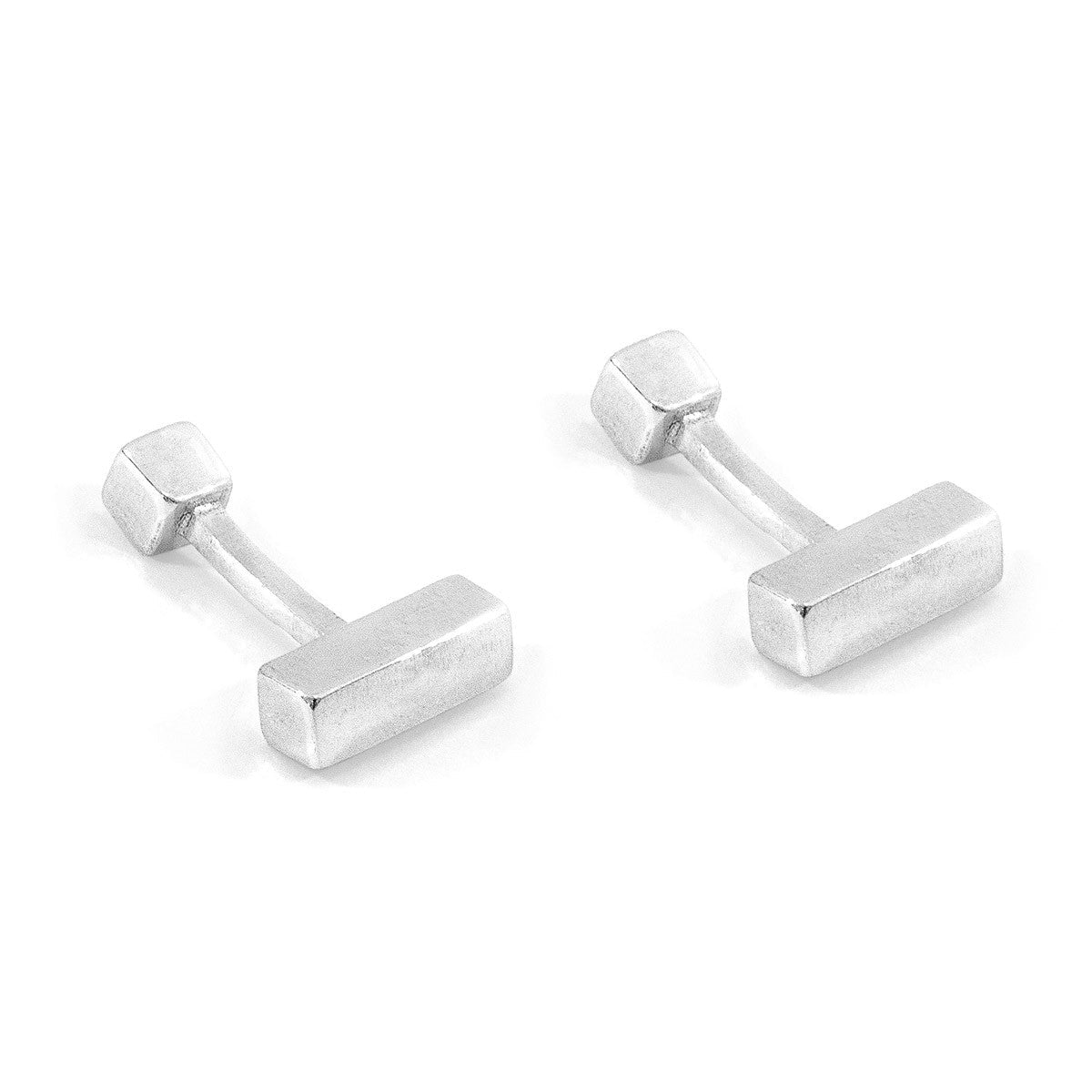 Faris Square Silver Cufflinks