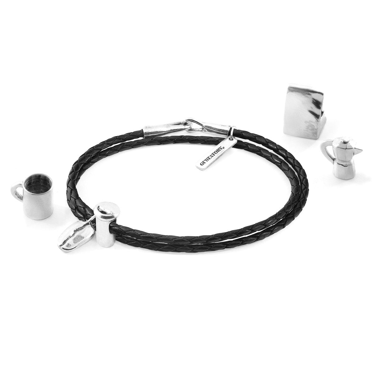 GUSTATORY Coffee Moka Pot Silver Bead