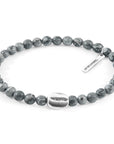 Grey Jasper GUSTATORY Coffee Bean Silver and Stone Bracelet