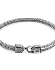 Classic Grey Cromer Silver and Rope Bracelet