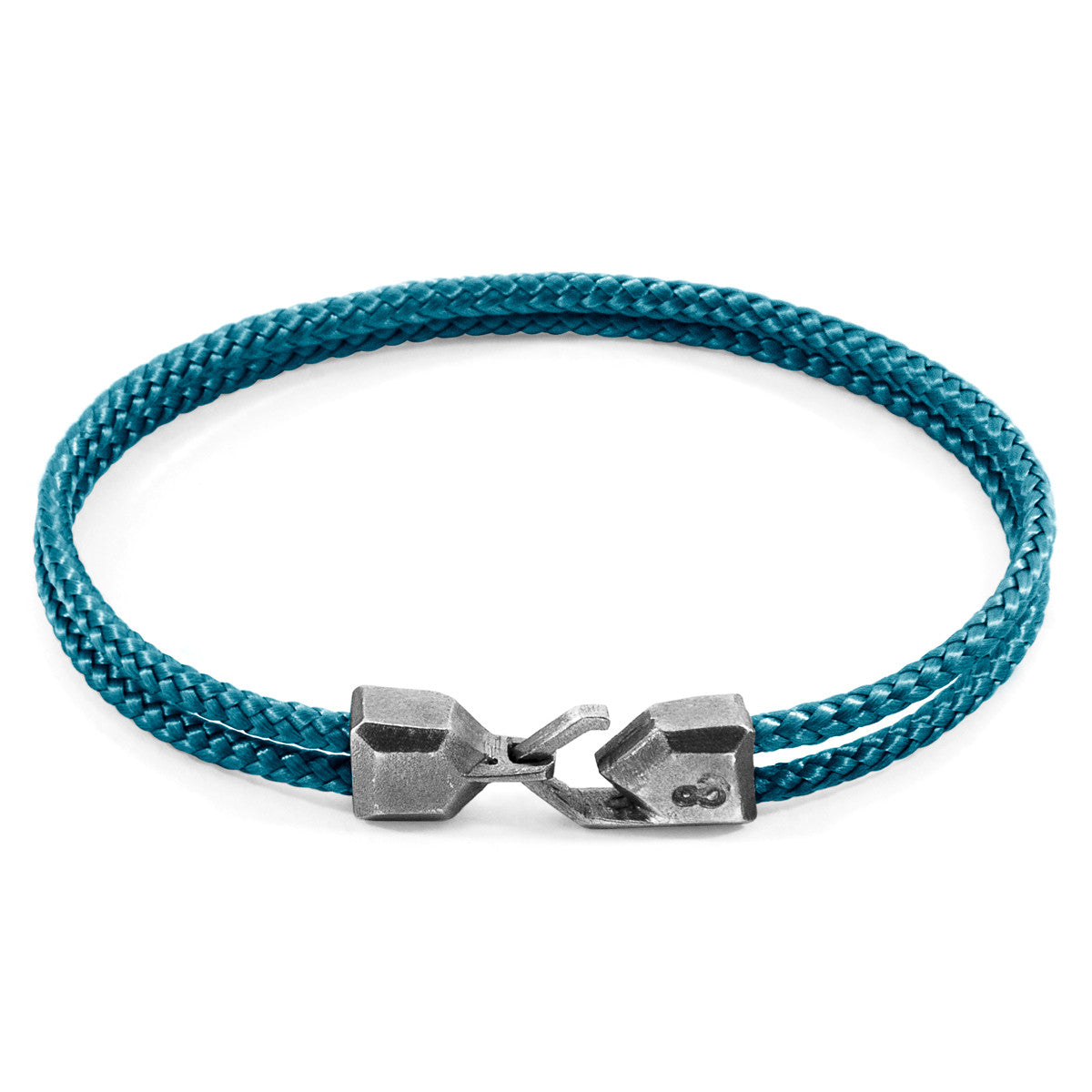 Ocean Blue Cromer Silver and Rope Bracelet