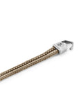 Sand Brown Cromer Silver and Rope Bracelet