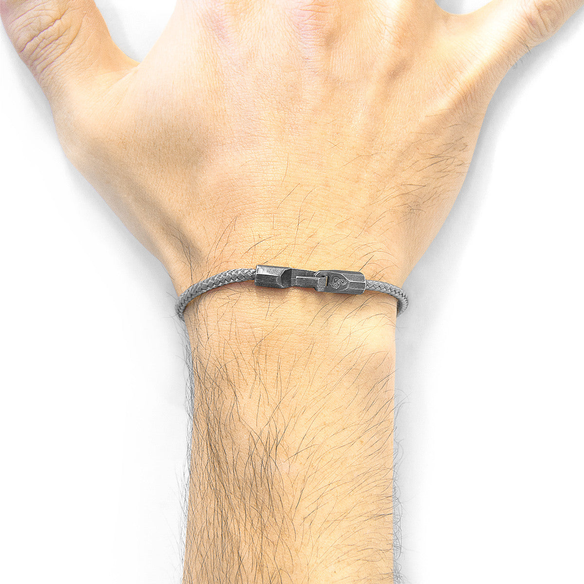 Classic Grey Talbot Silver and Rope Bracelet