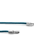 Ocean Blue Talbot Silver and Rope Bracelet