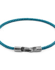 Ocean Blue Talbot Silver and Rope Bracelet
