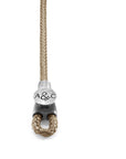 Sand Brown Dundee Silver and Rope Bracelet