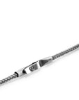 Classic Grey Liverpool Silver and Rope Bracelet