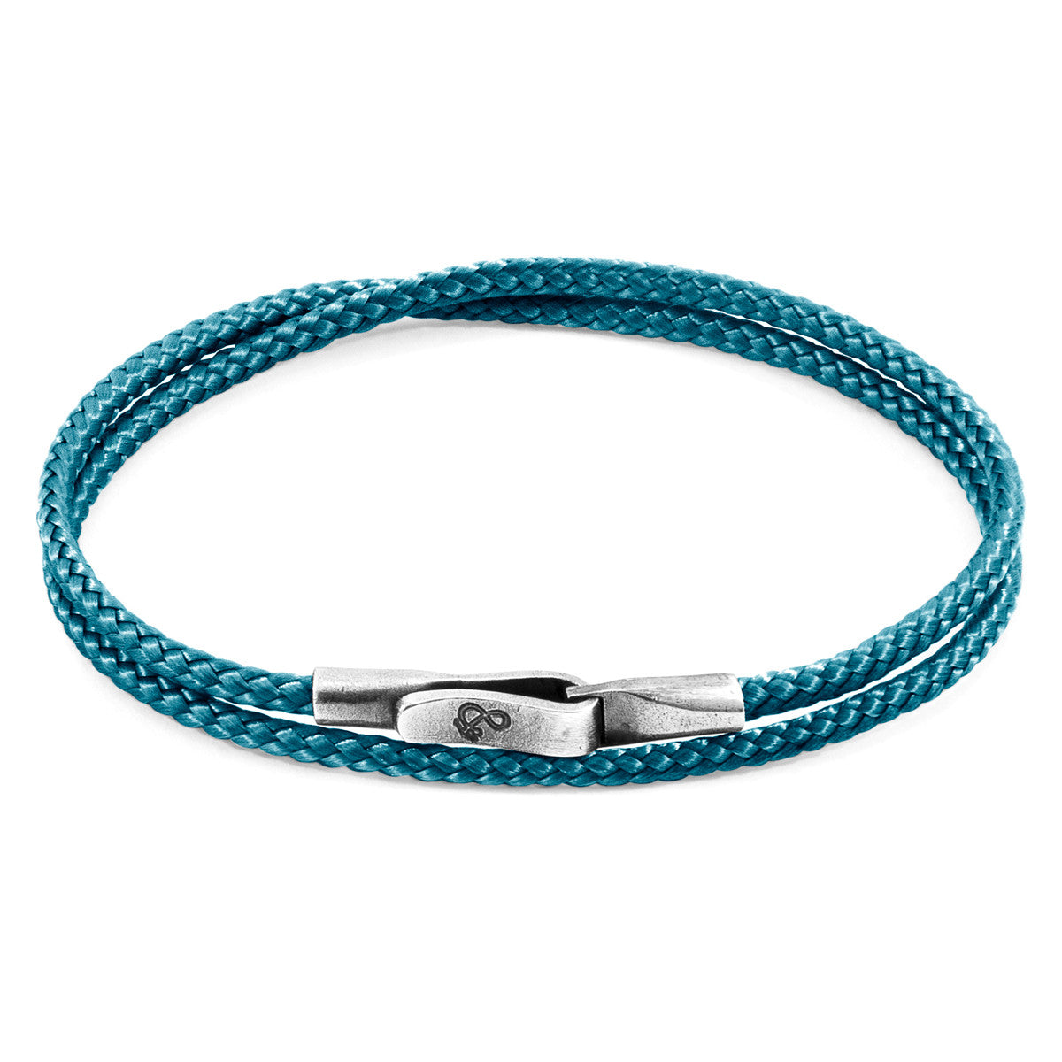 Ocean Blue Liverpool Silver and Rope Bracelet