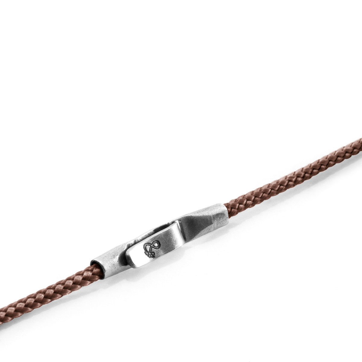 Copper Pink Liverpool Silver and Rope Bracelet