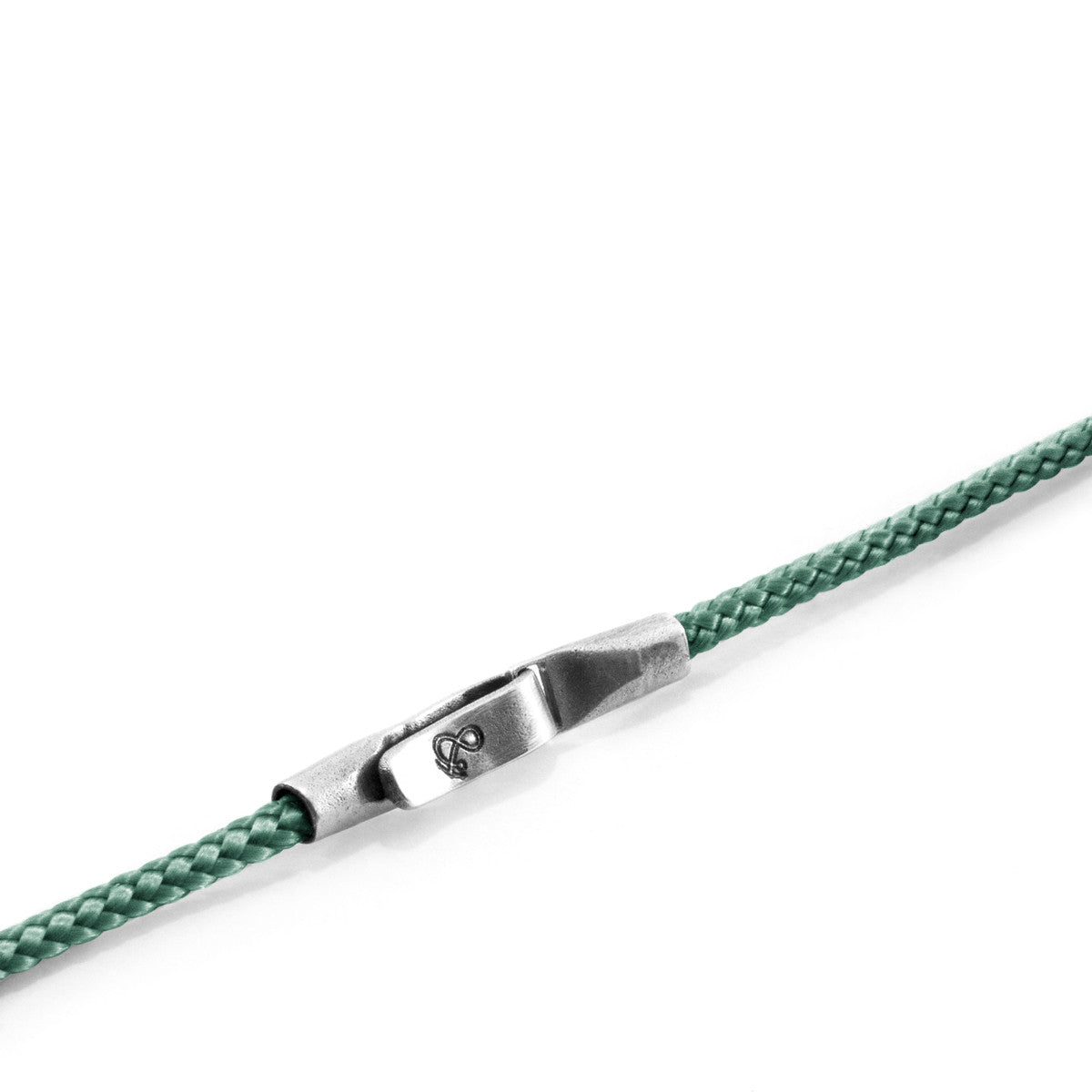 Mint Green Liverpool Silver and Rope Bracelet