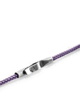 Lilac Purple Liverpool Silver and Rope Bracelet