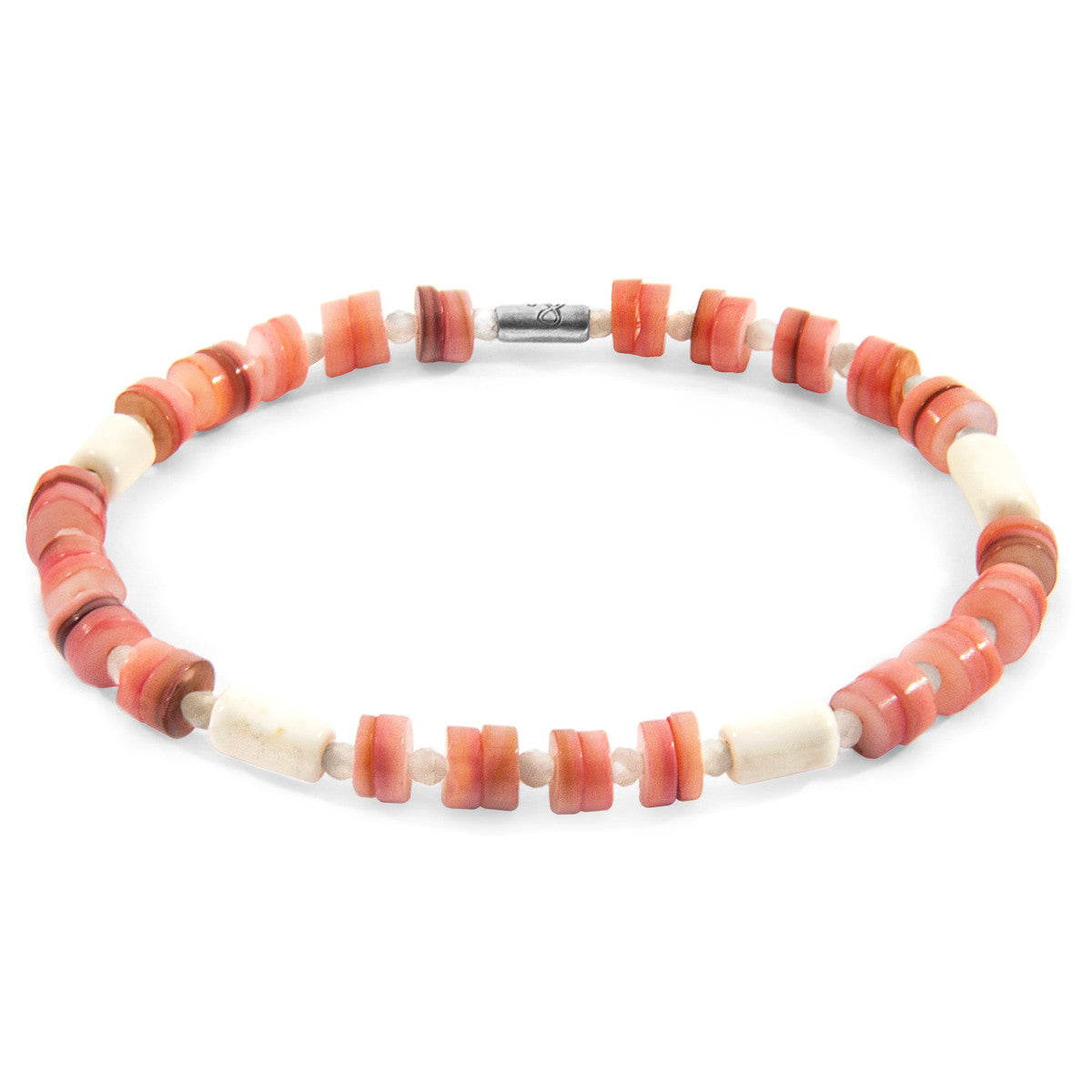 Pink Maisie Silver and Freshwater Shell SKINNY Bracelet