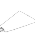 Bowen Box Mini Geometric Silver Necklace Pendant