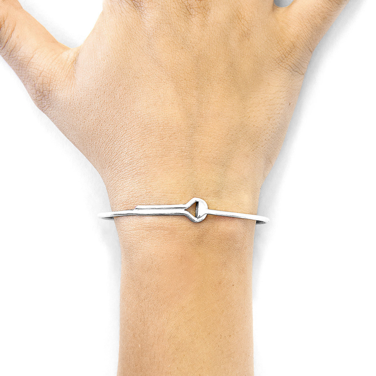 Sutton Gate Midi Geometric Silver Bangle