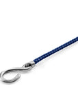 Navy Blue Heysham Silver and Rope Bracelet
