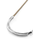 Sand Brown Hove Silver and Rope Bracelet