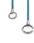 Ocean Blue Montrose Silver and Rope Bracelet