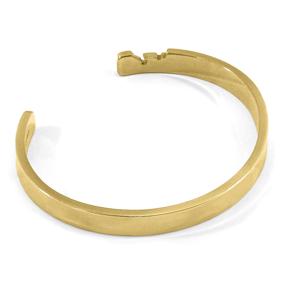 Axton Anchor Cutout Wayfarer 9ct Yellow Gold Bangle