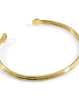 Bartlett Inline Midi Geometric 9ct Yellow Gold Bangle