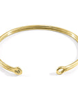 Bartlett Inline Midi Geometric 9ct Yellow Gold Bangle
