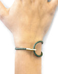 Racing Green Blake 9ct Yellow Gold and Stingray Leather Bracelet