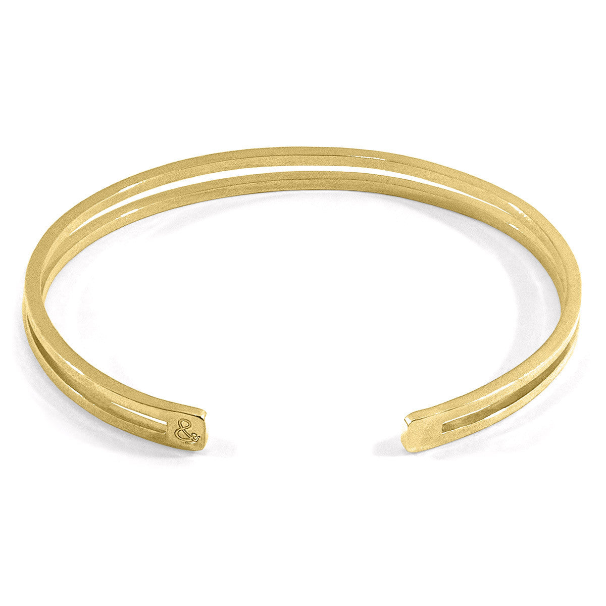 Brady Outline Midi Geometric 9ct Yellow Gold Bangle