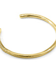 Byron Quarter Rope Wayfarer 9ct Yellow Gold Bangle