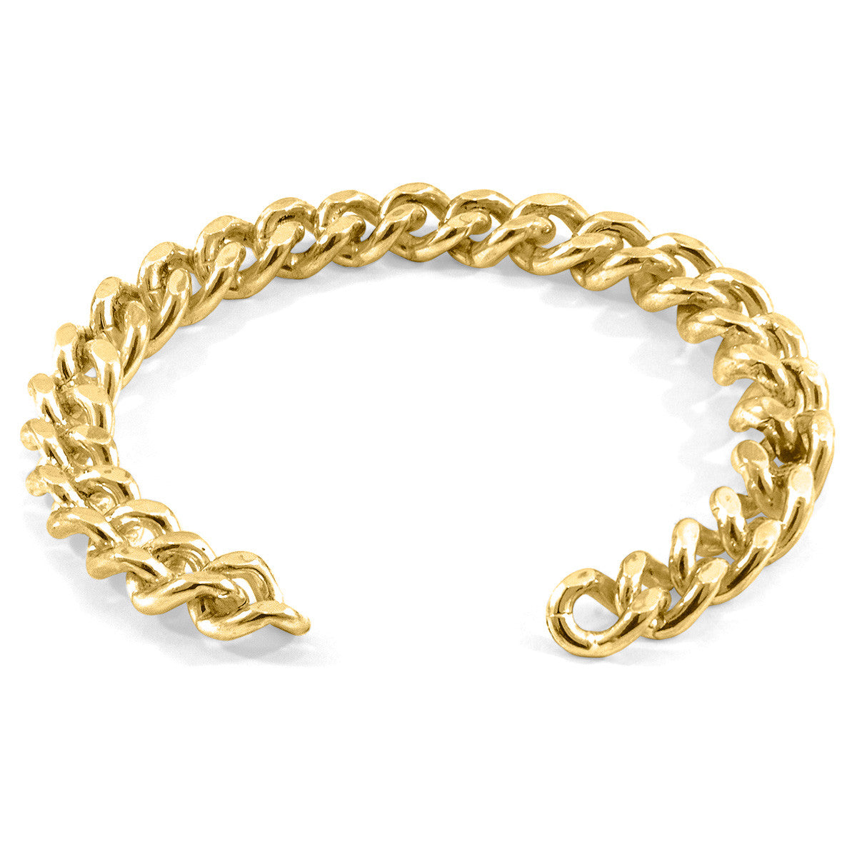 Crossjack Sail 9ct Yellow Gold Chain Bangle