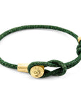 Racing Green Dundee 9ct Yellow Gold and Stingray Leather Bracelet
