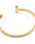 Faris Square Midi Wayfarer 9ct Yellow Gold Bangle