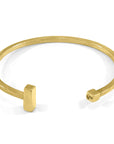 Faris Square Midi Wayfarer 9ct Yellow Gold Bangle