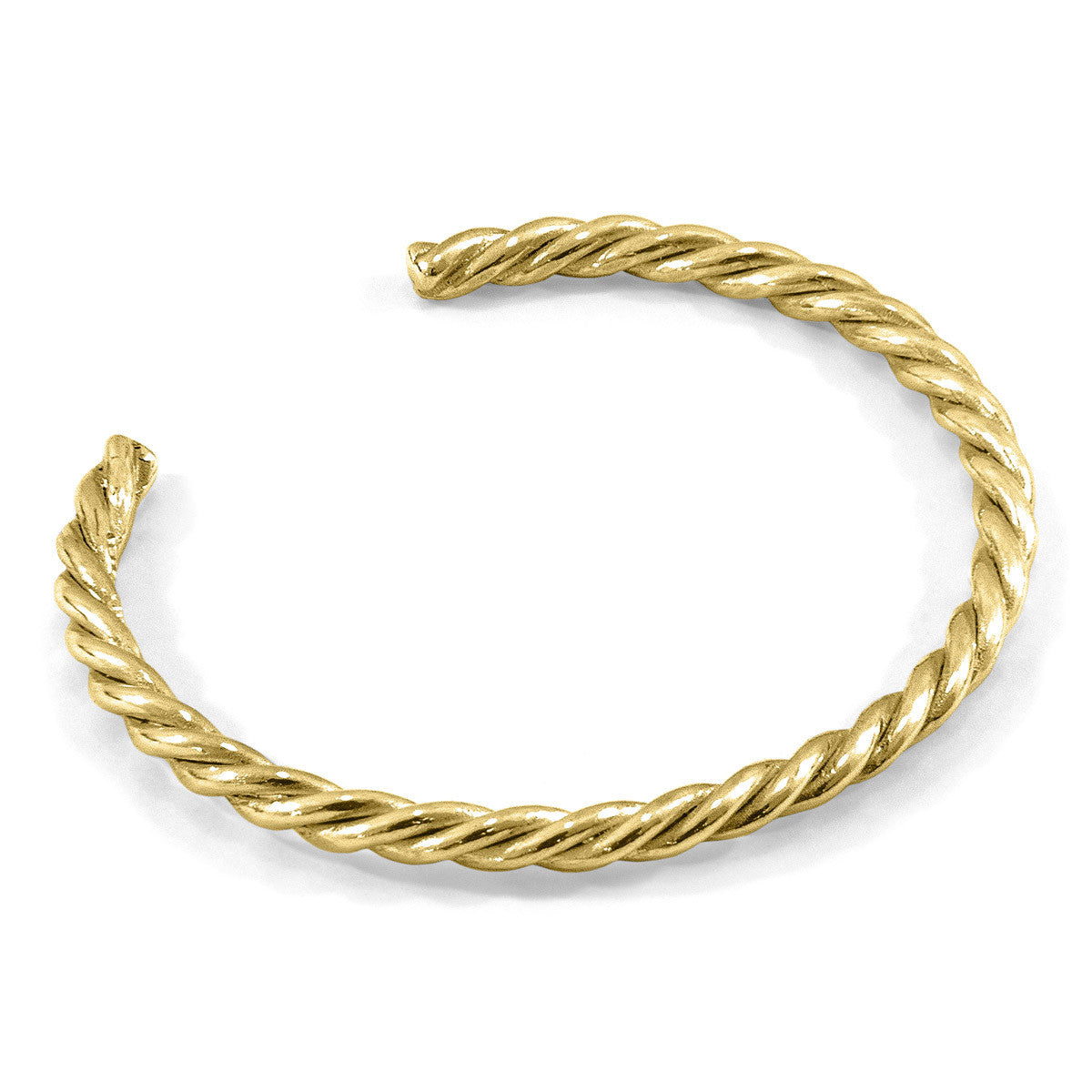 Gammell Full Rope Wayfarer 9ct Yellow Gold Bangle