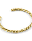 Gammell Full Rope Wayfarer 9ct Yellow Gold Bangle