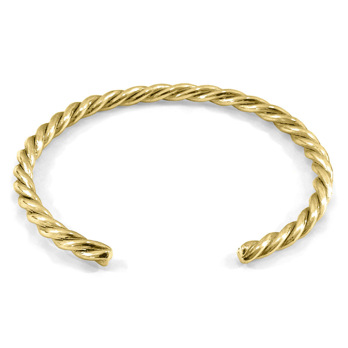 Gammell Full Rope Wayfarer 9ct Yellow Gold Bangle