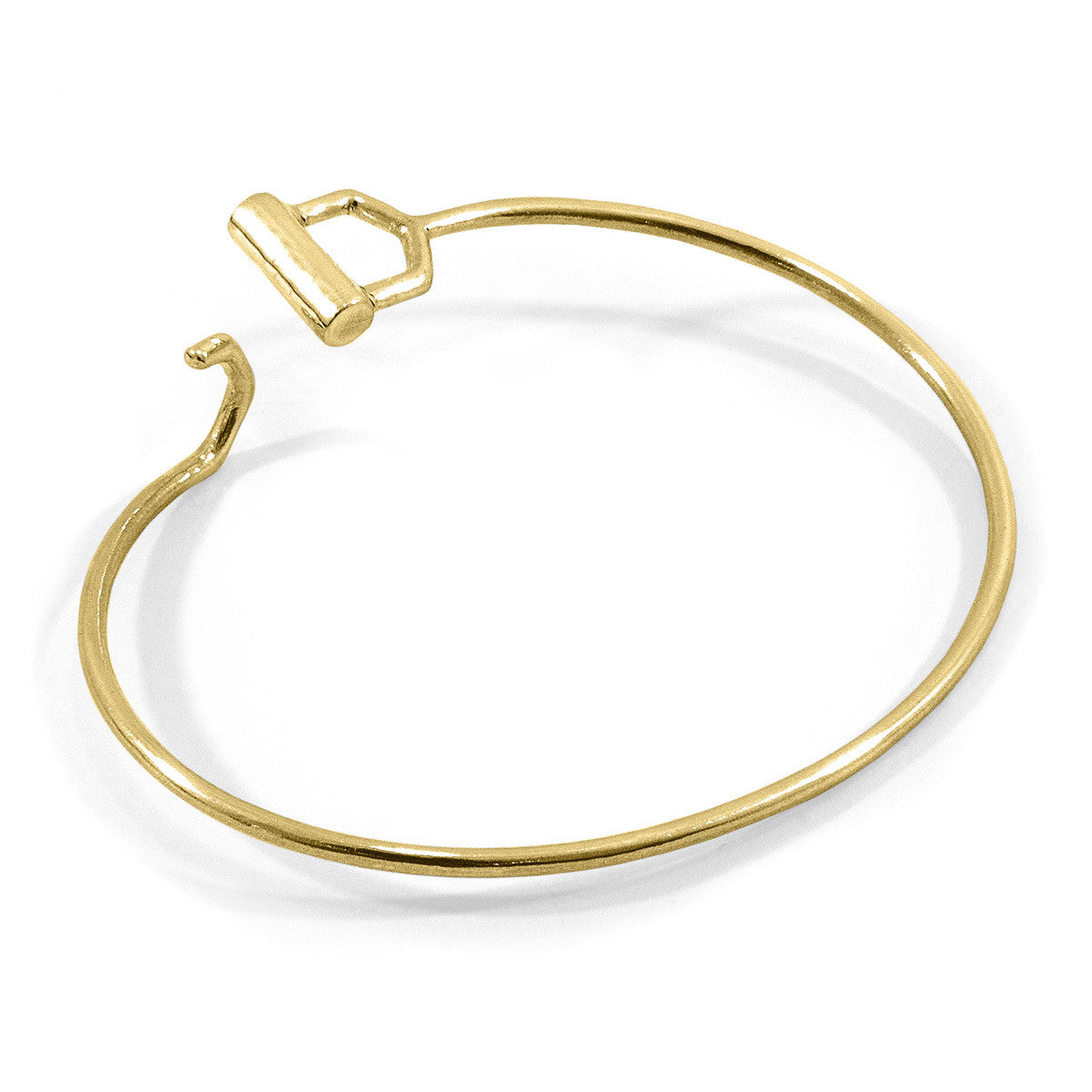 Hardy Buckle Midi Geometric 9ct Yellow Gold Bangle