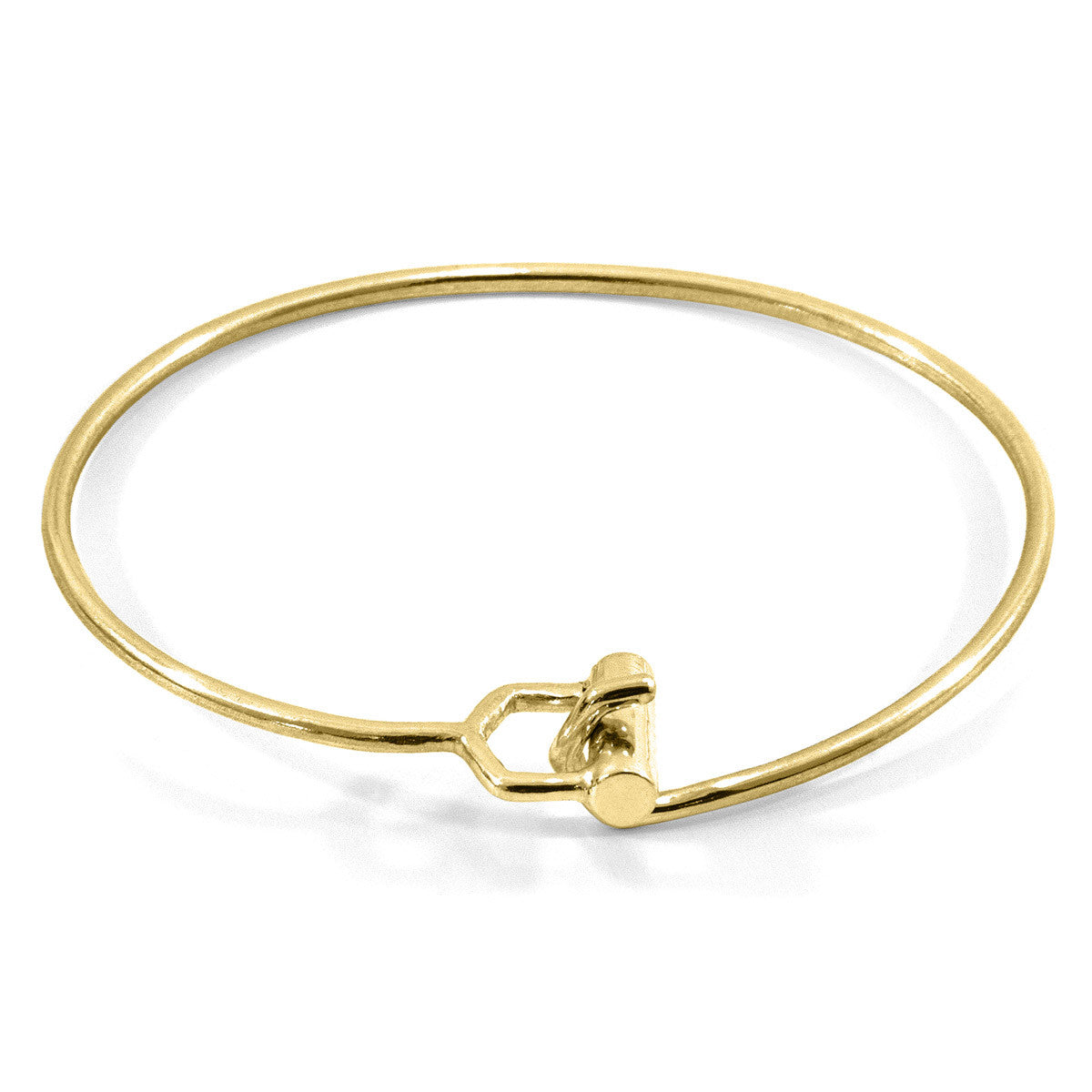 Hardy Buckle Midi Geometric 9ct Yellow Gold Bangle