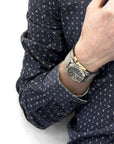 Raven Black Talbot 9ct Yellow Gold and Stingray Leather Bracelet