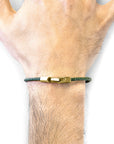 Racing Green Talbot 9ct Yellow Gold and Stingray Leather Bracelet