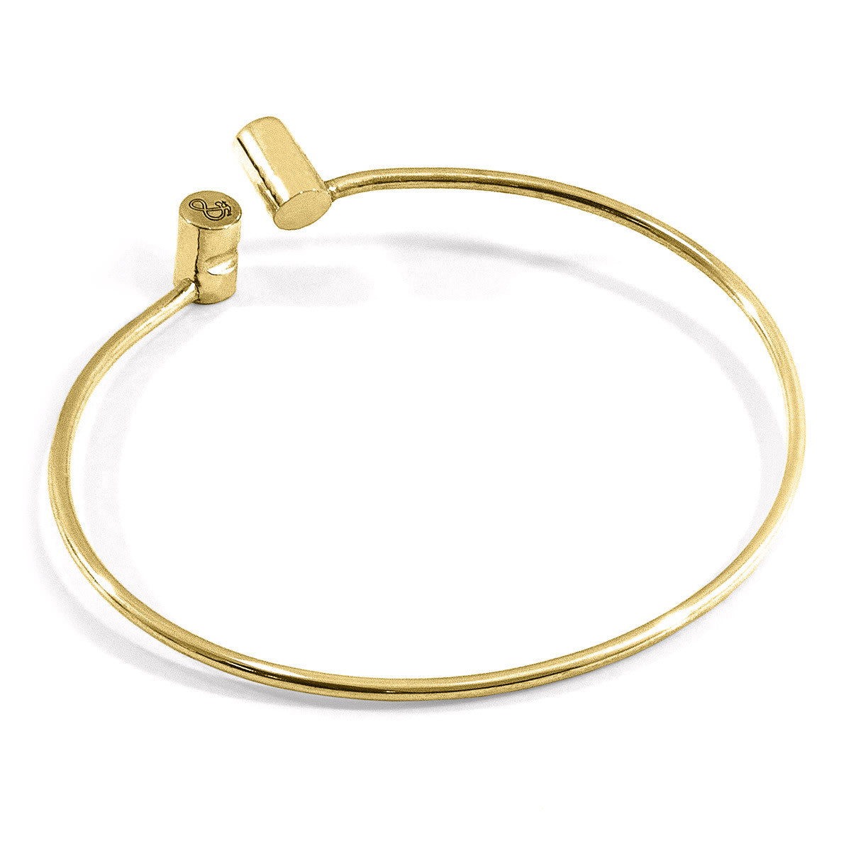 Wynne Capsule Midi Geometric 9ct Yellow Gold Bangle