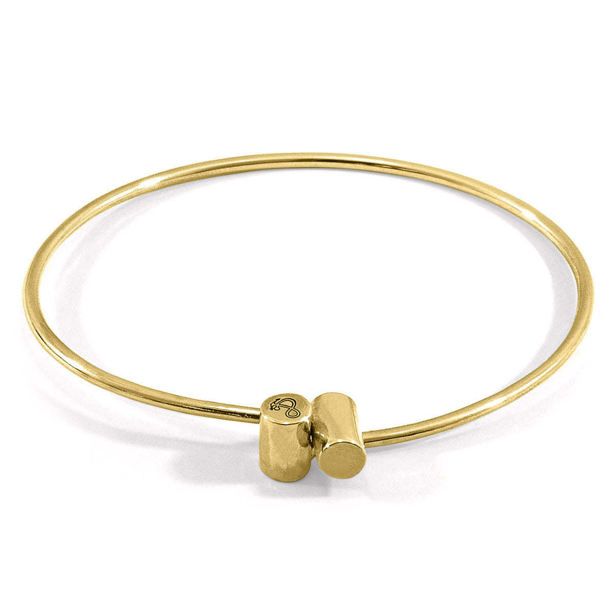 Wynne Capsule Midi Geometric 9ct Yellow Gold Bangle