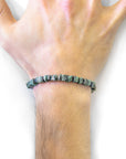 Green Emerald Innot Silver and Stone Bracelet