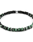 Green Emerald Innot Silver and Stone Bracelet