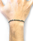 Green Jade Tekapo Silver and Stone Bracelet